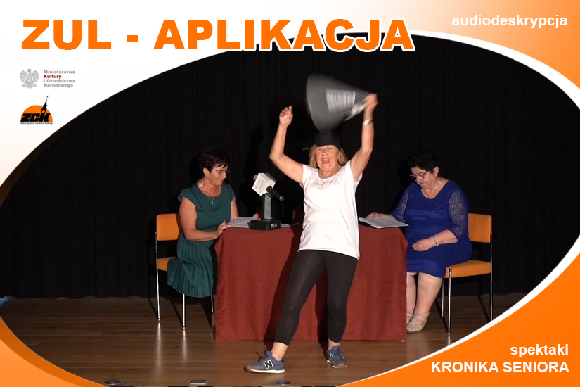 ZUL Spektakl "Kronika seniora" audiodeskrypcja