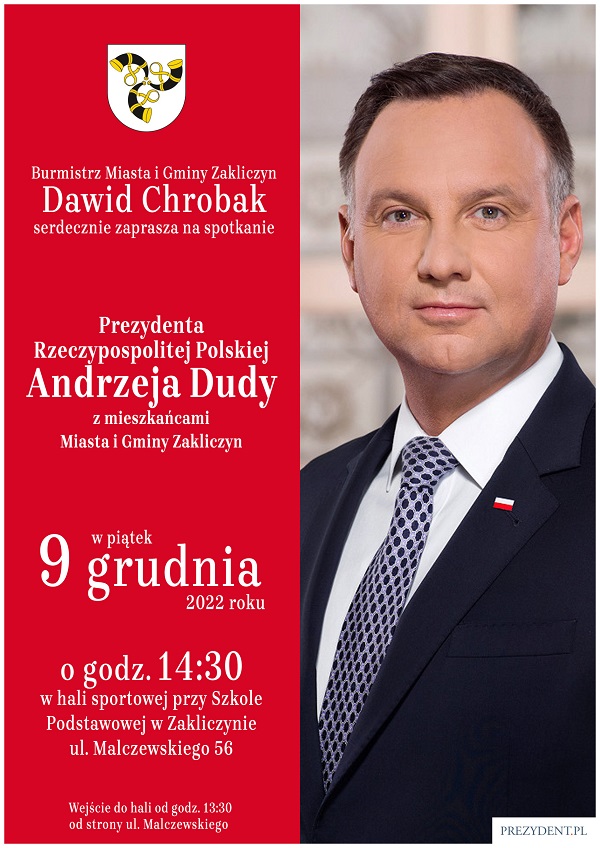Wizyta Prezydenta RP Andrzeja Dudy w Zakliczynie 