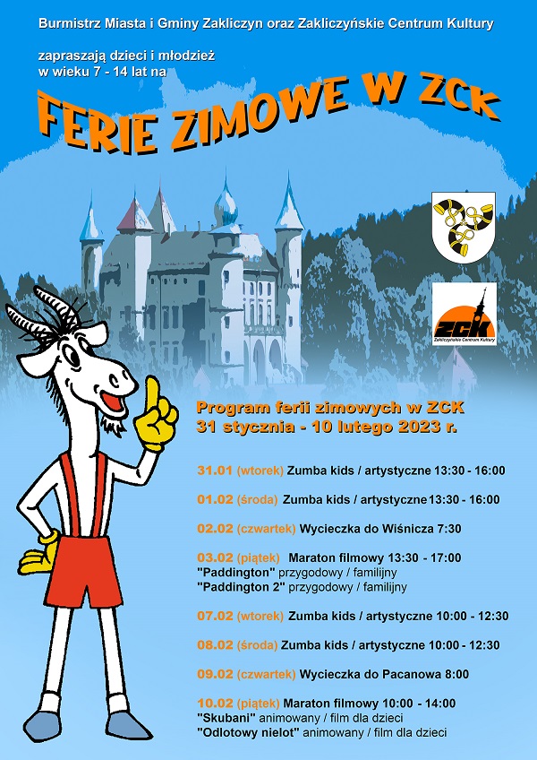 Program ferii zimowych w ZCK 