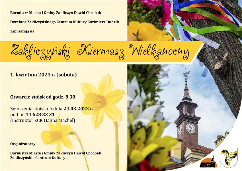 Zapraszamy na Zakliczyński Kiermasz Wielkanocny 