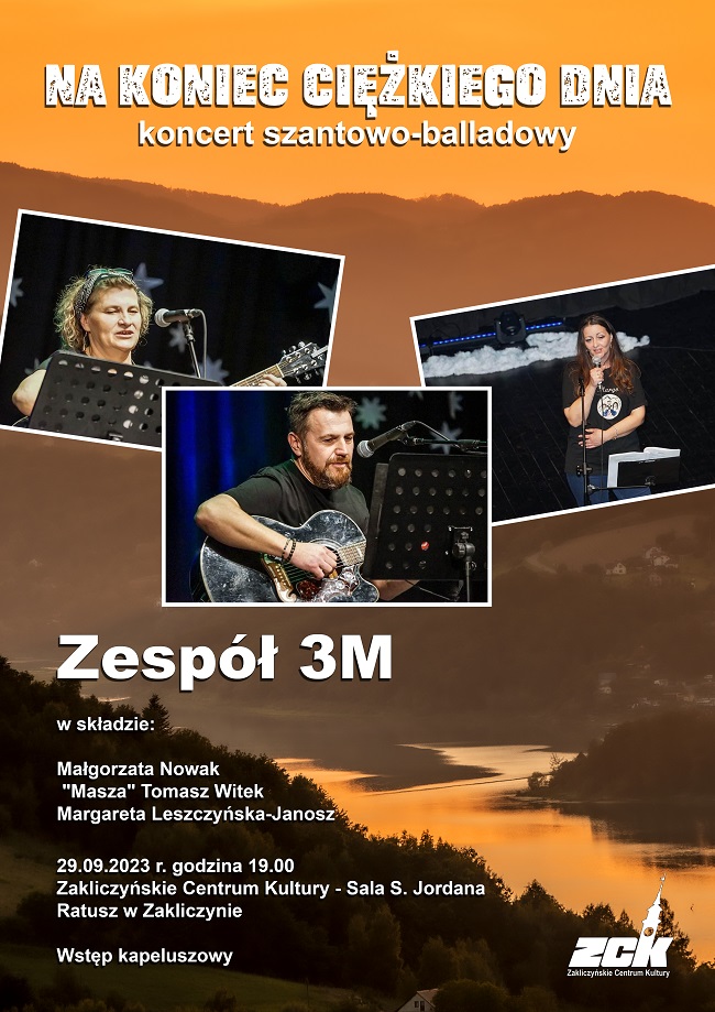 Zaproszenie na koncert w kapeluszu 