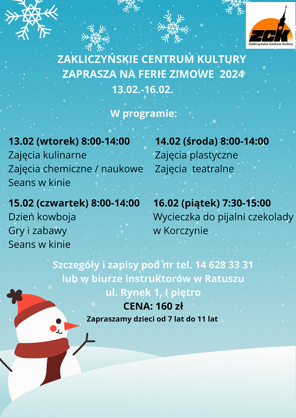 Ferie zimowe z ZCK i Zimowa Akademia Teatralna 