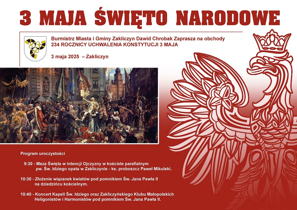 3 maja w Zakliczynie 