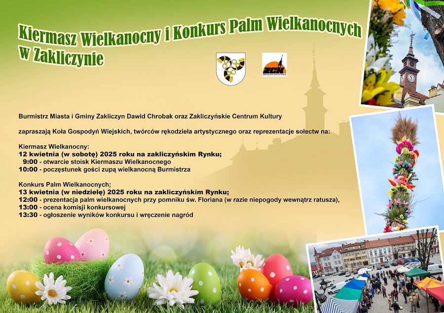 Kiermasz wielkanocny  i konkurs palm w Zakliczynie 