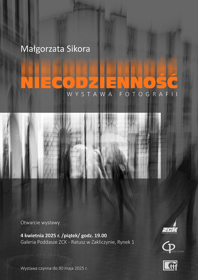 Zaproszenie na wernisaż wystawy Małgorzaty Sikory 