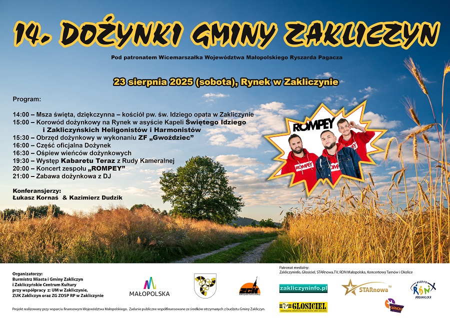 Czas na 14. Dożynki Gminy Zakliczyn 