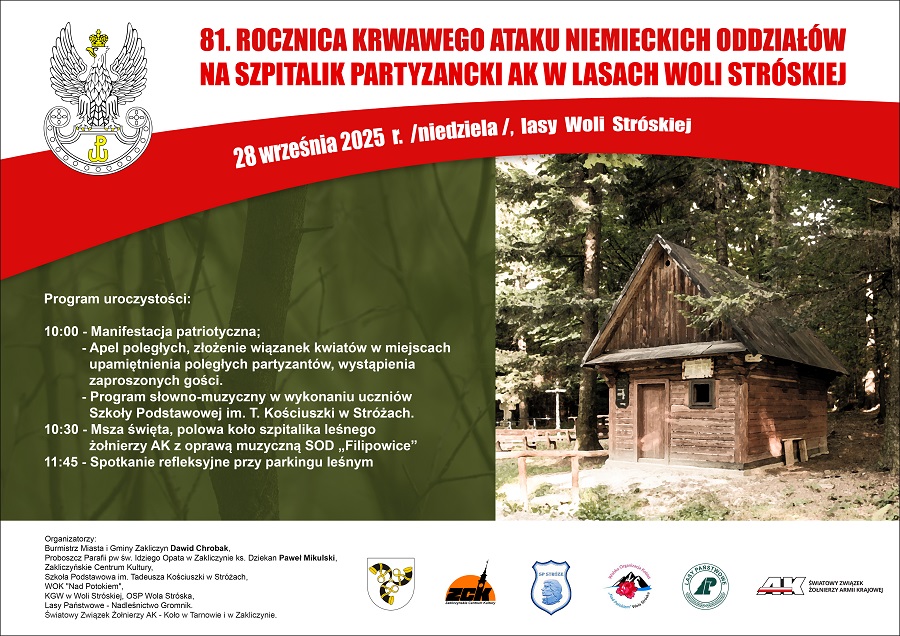 Zaproszenie na uroczystości patriotyczno – rocznicowe na „Mogile” 