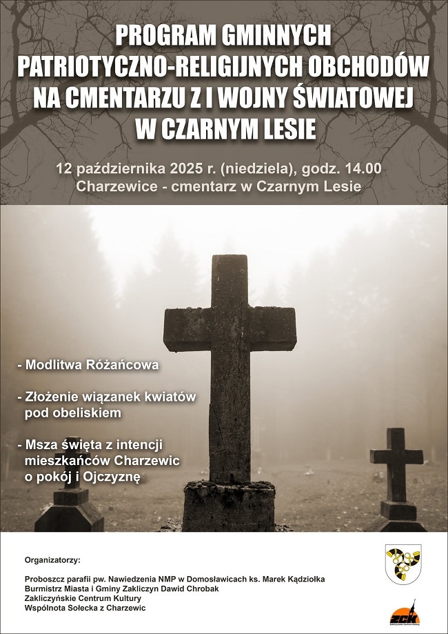 Zaproszenie na „Pomniki” w Charzewicach