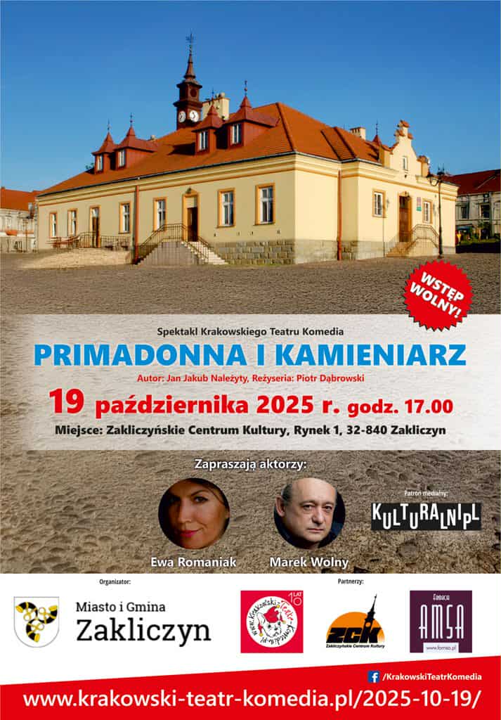 „Primadonna i Kamieniarz” – zaproszenie na spektakl komediowy 