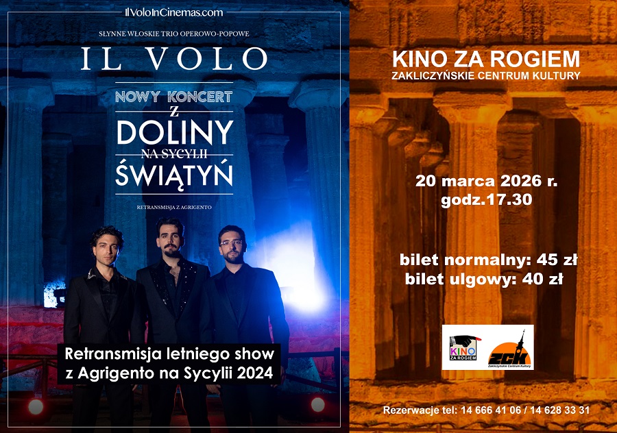 IL Volo. Najnowszy koncert z Doliny Świątyń w Kinie za rogiem ZCK już w marcu  